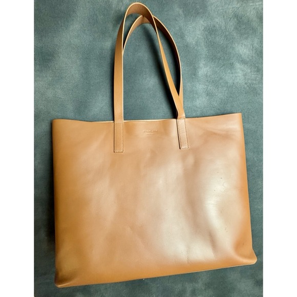 Everlane Women's The Day Market Tote Bag Purse cognac - Picture 1 of 9